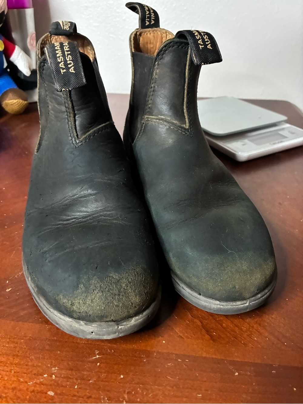 Blundstone Black Leather Chelsea Boots Slip Resistant Men's AU Size 5